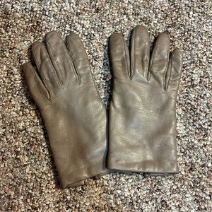 Vintage Aris Genuine Leather 100% Cashmere Lined Gloves